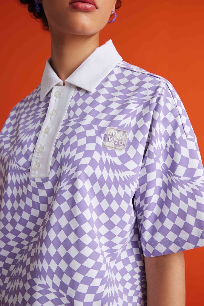 Vibe In Check Shirt - Lavender