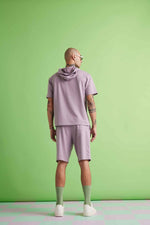 Essential Hooded Tee - Zinc