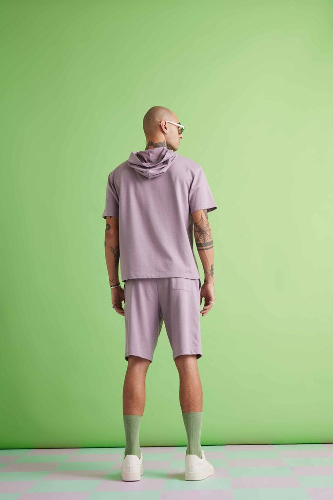 Essential Hooded Tee - Zinc