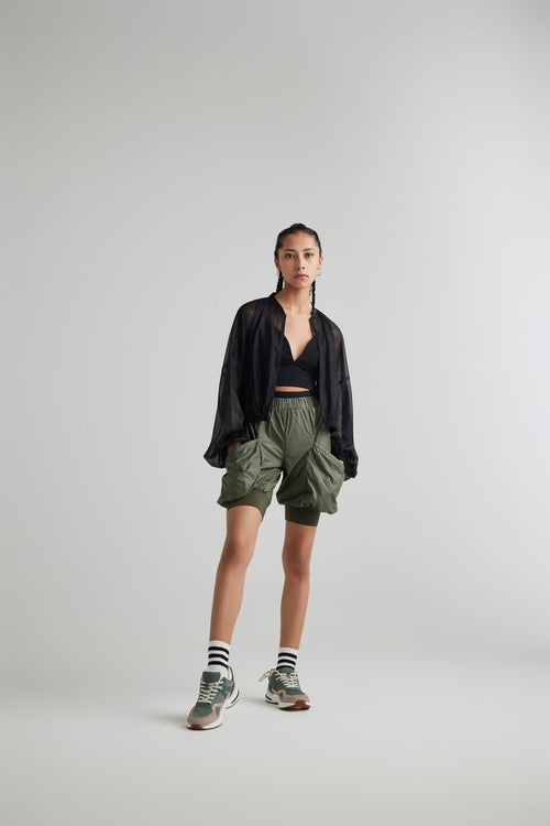 Pop-Out Shorts - Olive