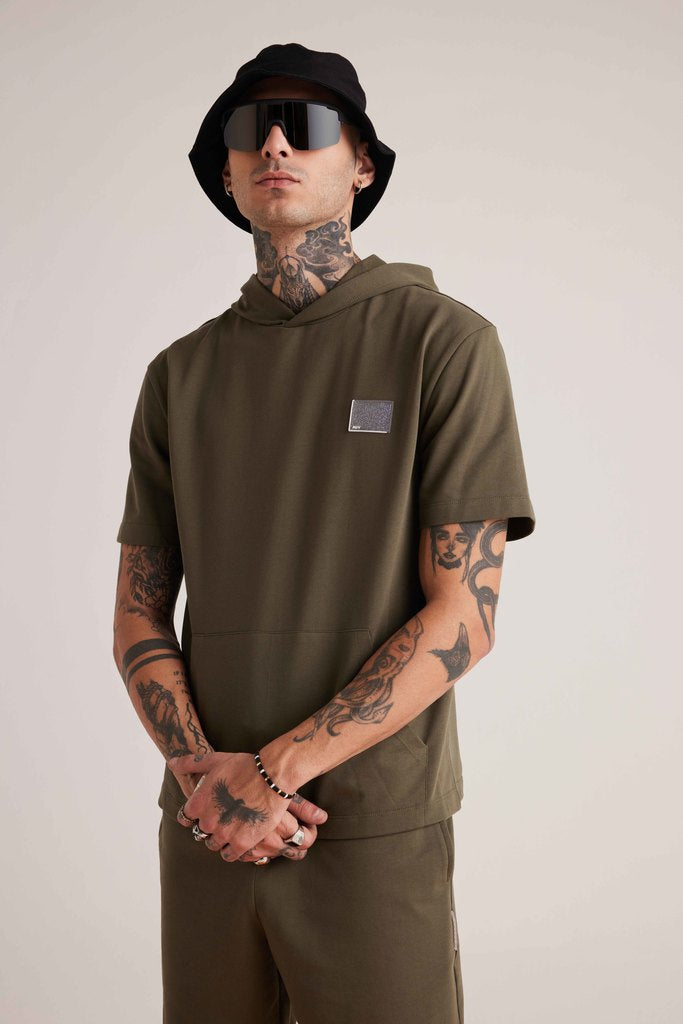 Essential Hooded Co-ord Set - Olive
