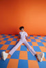 Vibe In Check pant - Digital Lavender