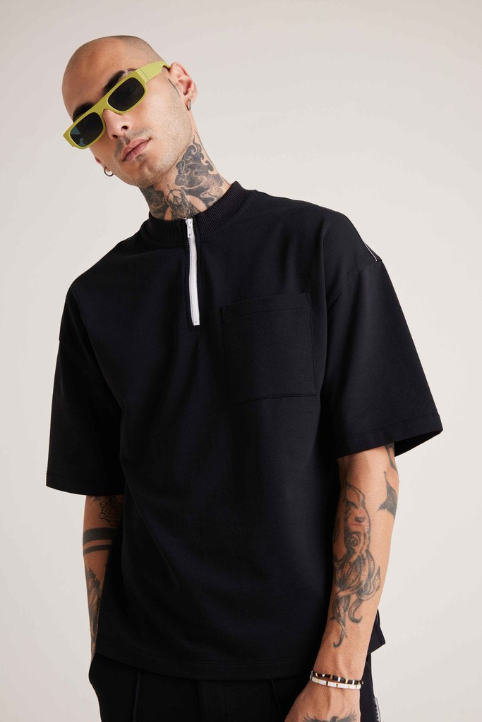 Prim-um pocket Tee - Black