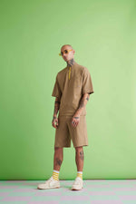Dapper Zip-up Co-ord Set - Sand